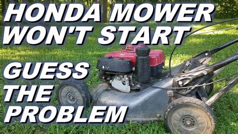 Honda lawn mower starting problems. Things To Know About Honda lawn mower starting problems. 